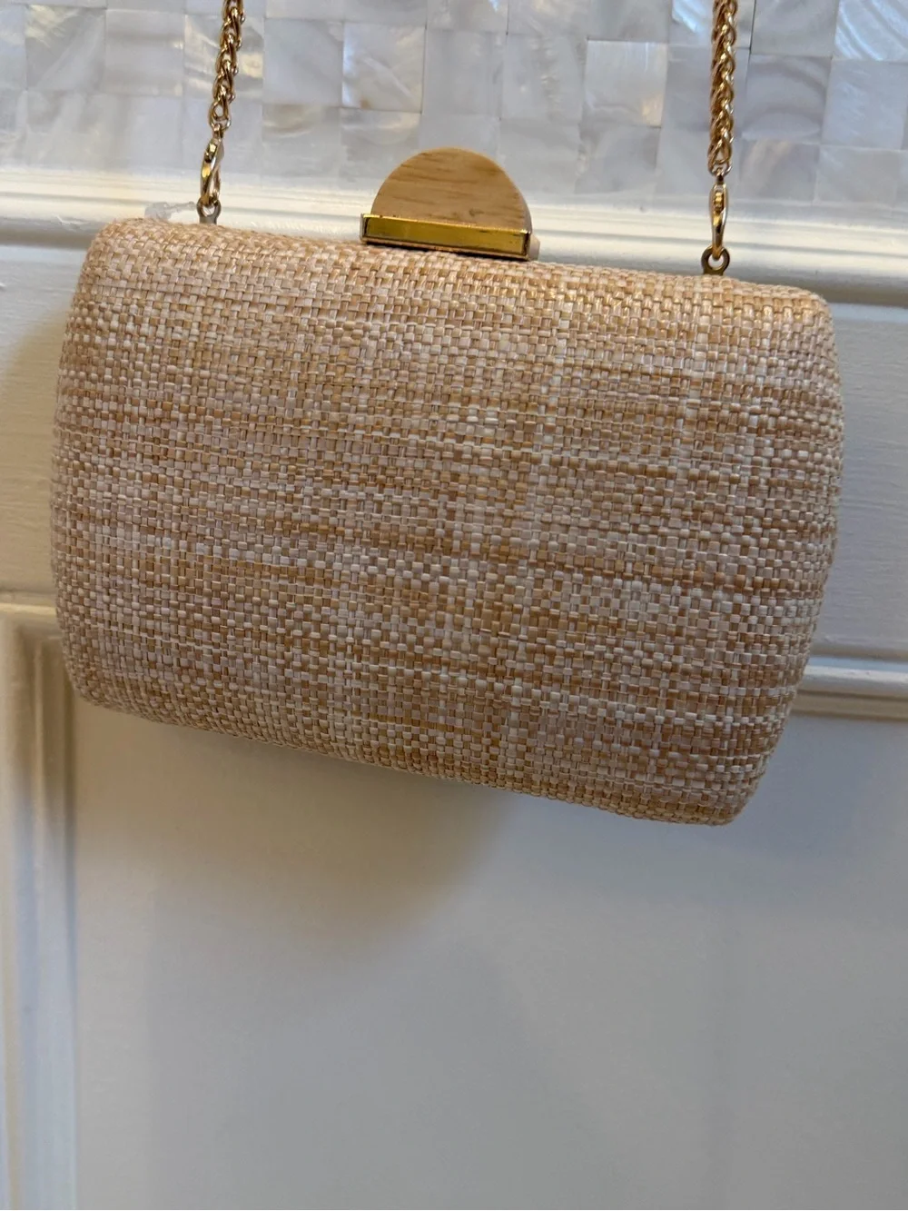 New Urban Expressions pebbles evening bag clutch crossbody bag chain strawberry